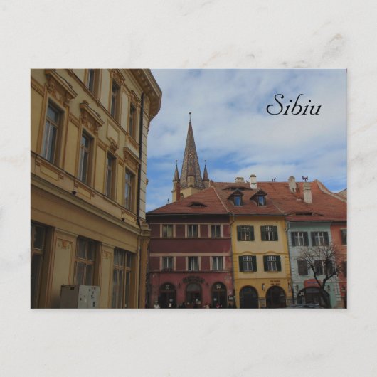 Sibiu Rumänien Foto Postkarte (Vorderseite)