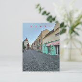 Sibiu Straßenansicht Postkarte (Stehend Vorderseite)
