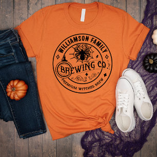 Sibling Familienname Halloween Hexenbraun T-Shirt