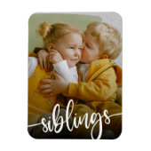 Siblings Brother Sister Foto Magnet (Vertikal)
