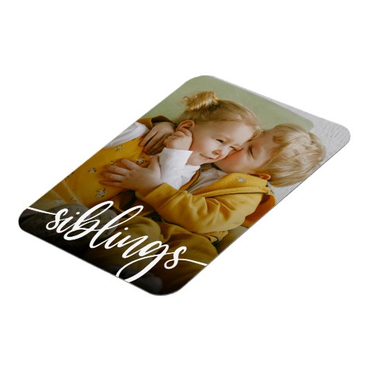 Siblings Brother Sister Foto Magnet (Linke Seite)
