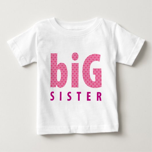 SIBLINGS COLLECTION - große Schwester {pink} Baby T-shirt (Vorderseite)