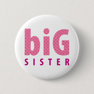 SIBLINGS COLLECTION - große Schwester {pink} Button