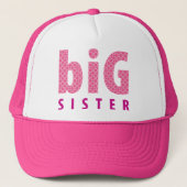 SIBLINGS COLLECTION - große Schwester {pink} Truckerkappe (Vorderseite)