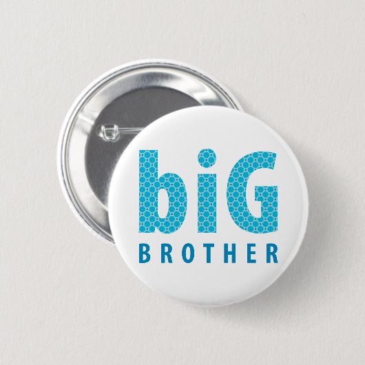 SIBLINGS COLLECTION - großer Bruder {blau} Button (Vorne & Hinten)