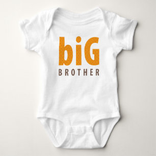 SIBLINGS COLLECTION - großer Bruder {orange} Baby Strampler