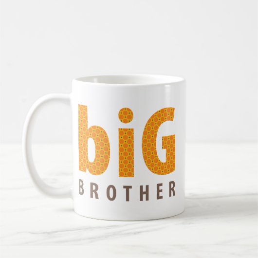 SIBLINGS COLLECTION - großer Bruder {orange} Kaffeetasse (Links)