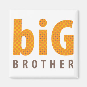 SIBLINGS COLLECTION - großer Bruder {orange} Magnet