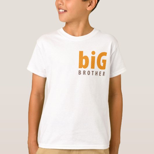 SIBLINGS COLLECTION - großer Bruder {orange} T-Shirt (Vorderseite)