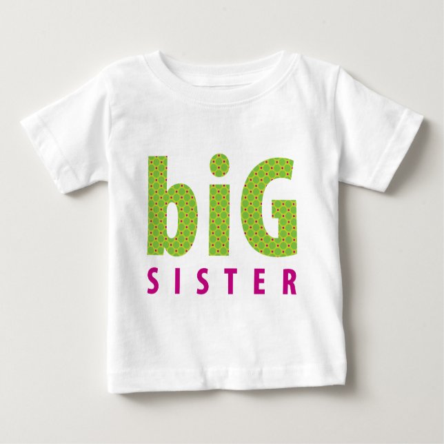 SIBLINGS COLLECTION - Großschwester {Limon} Baby T-shirt (Vorderseite)