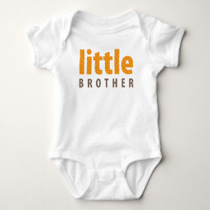 SIBLINGS COLLECTION - kleiner Bruder {orange} Baby Strampler