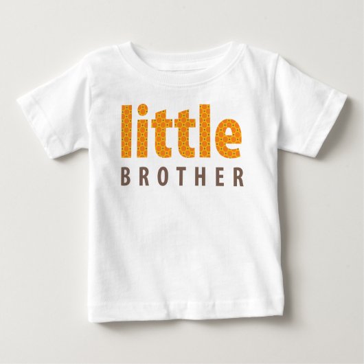 SIBLINGS COLLECTION - kleiner Bruder {orange} Baby T-shirt (Vorderseite)