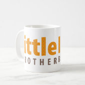 SIBLINGS COLLECTION - kleiner Bruder {orange} Kaffeetasse (Vorderseite Links)