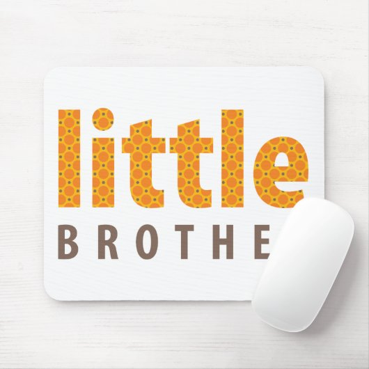 SIBLINGS COLLECTION - kleiner Bruder {orange} Mousepad (Mit Mouse)