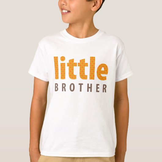 SIBLINGS COLLECTION - kleiner Bruder {orange} T-Shirt (Vorderseite)