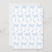 Siblings Double Birthday Blue Coquette Einladung (Rückseite)