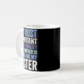 Siblings Rivalry Annoying My Sister Funny Brother Kaffeetasse (Vorderseite Links)