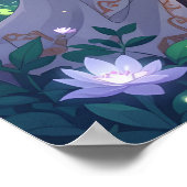 Siblings with Magic Vibrant Cartoon Wall Art  Poster (Ecke)