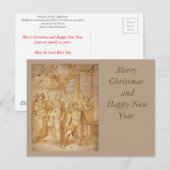 Sibylle verkündet die Geburt des christlichen Kind Postkarte (Vorne/Hinten)