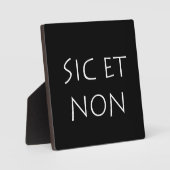 sic et non fotoplatte (Vorderseite)