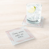 Sic Pink Untersetzer (Schrägansicht)