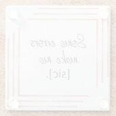 Sic Pink Untersetzer (Rückseite)