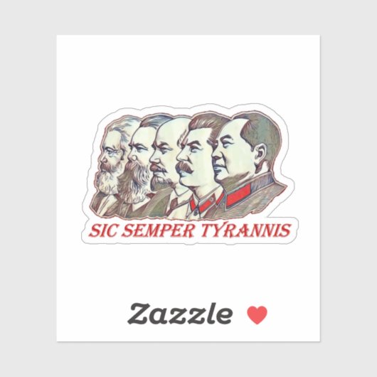 Sic Semper Tyrannis Aufkleber (Blatt)