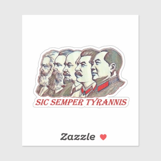 Sic Semper Tyrannis Aufkleber (Blatt)