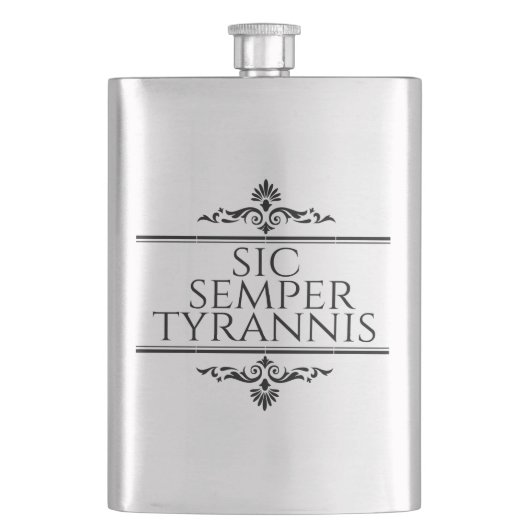 Sic Semper Tyrannis Flachmann (Vorderseite)
