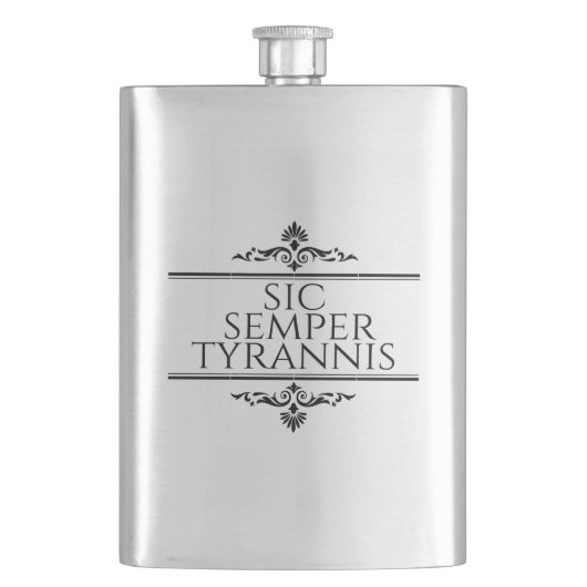 Sic Semper Tyrannis Flachmann (Vorderseite)