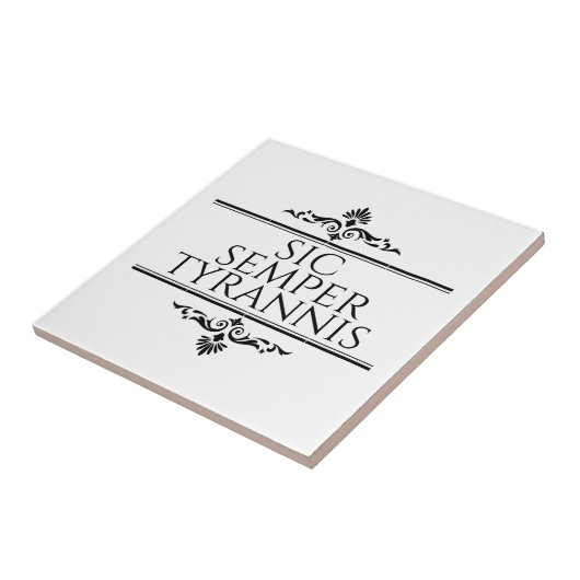 Sic Semper Tyrannis Fliese (Seite)