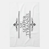 Sic Semper Tyrannis Geschirrtuch (Vertikal)