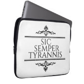Sic Semper Tyrannis Laptopschutzhülle (Vorne Rechts)