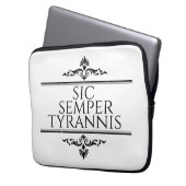 Sic Semper Tyrannis Laptopschutzhülle (Vorderseite Links)