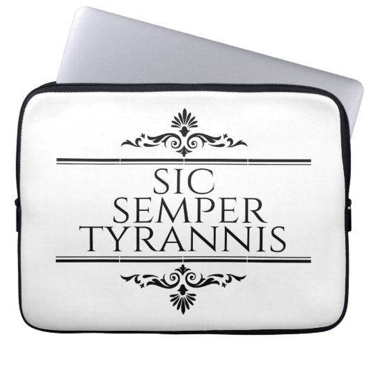 Sic Semper Tyrannis Laptopschutzhülle (Vorderseite)