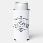 Sic Semper Tyrannis Selters Dosenkühler (Seltzer Rückseite)