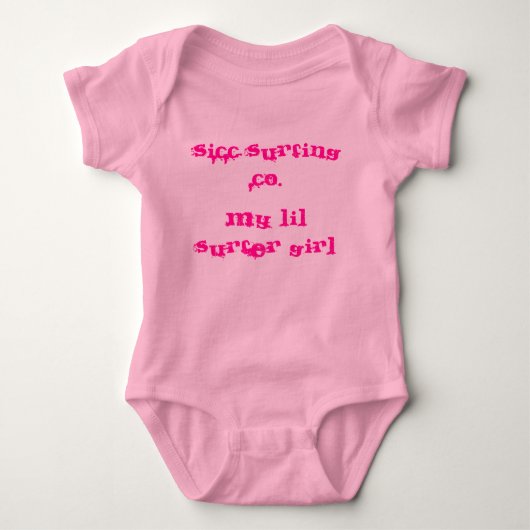Sicc Surfgesellschaft Baby Girl Surf oder Milk Bab Strampler (Vorderseite)