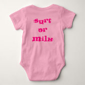 Sicc Surfgesellschaft Baby Girl Surf oder Milk Bab Strampler (Rückseite)