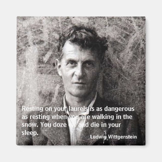 Sich auf den Lorbeeren zu setzen ist wie Dan... Magnet