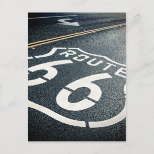 Sich auf der Route 66 amüsieren Postkarte