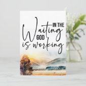 Sich auf Gottes Plan verlassen Einladung (Stehend Vorderseite)