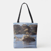 Sich aufstellende Seehunde Tasche (Rückseite)