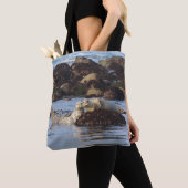 Sich aufstellende Seehunde Tasche (Von Nahem)