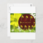 sich bald besser fühlen, bald besser postkarte (Vorne/Hinten)