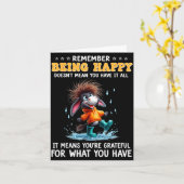 Sich daran zu erinnern, glücklich zu sein, bedeute karte (Gelbe Blume)