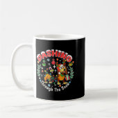 Sich Durch Den Schnee Stürmen, Lustiger Hunde-Weih Kaffeetasse (Links)