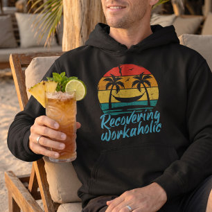 Sich erholender Workaholic   Lustiger Urlaubs-Hood Hoodie