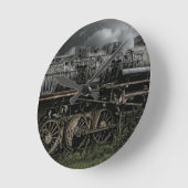 sich fortbewegende runde wanduhr (Winkel)