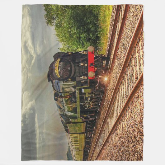 Sich fortbewegende Zug-Fleece-Decke Fleecedecke (Vorderseite)