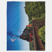 Sich fortbewegende Zug-Fleece-Decke Fleecedecke (Vorderseite)